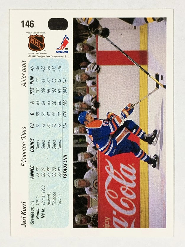 1990-91 Upper Deck French #146 Jari Kurri
