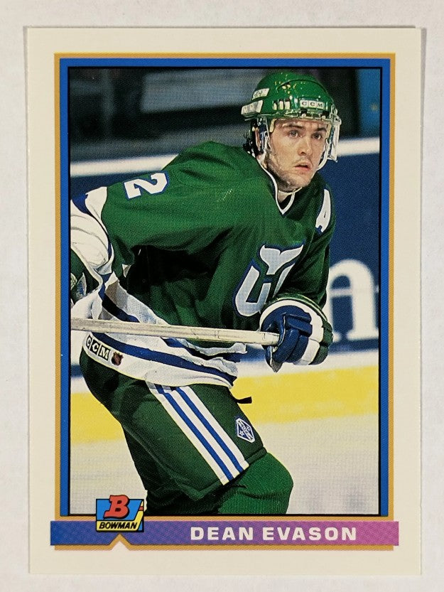 1991-92 Bowman #10 Dean Evason