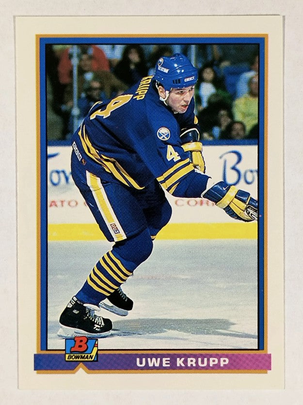 1991-92 Bowman #26 Uwe Krupp