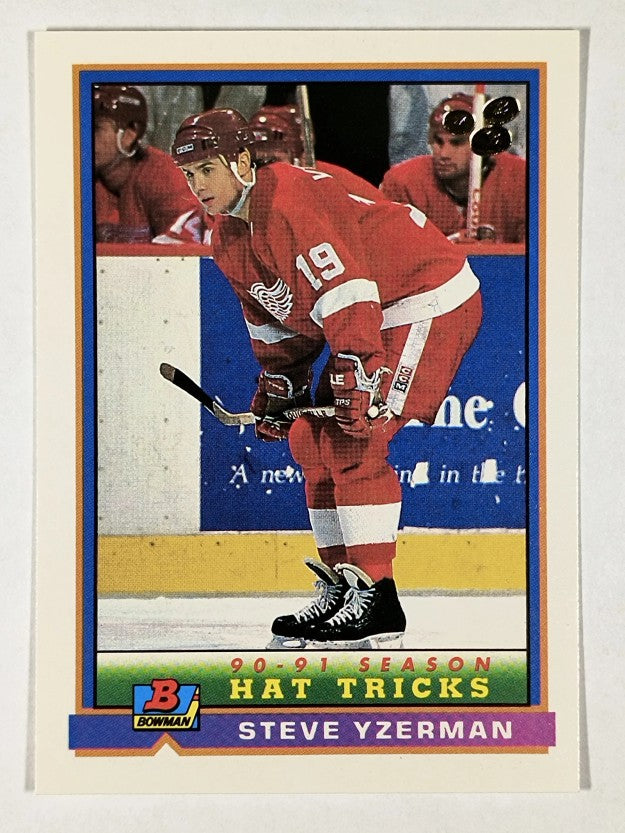 1991-92 Bowman #41 Steve Yzerman HT