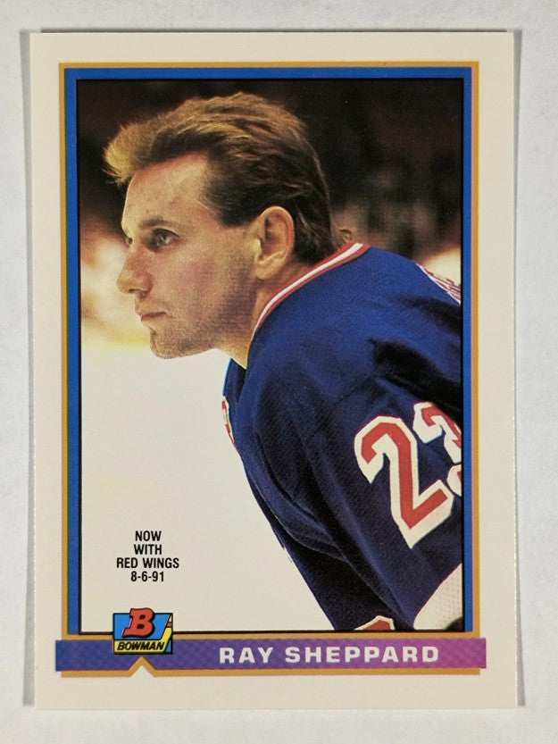 1991-92 Bowman #63 Ray Sheppard