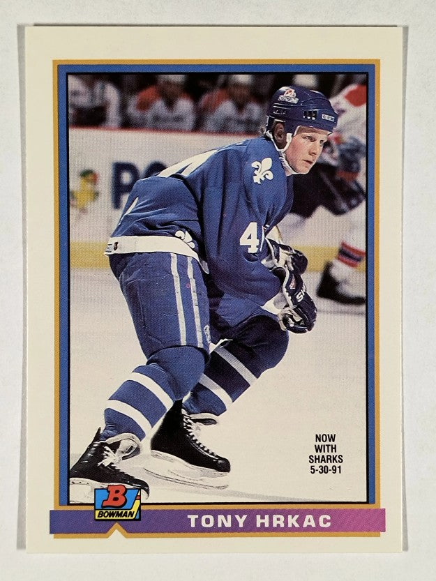 1991-92 Bowman #141 Tony Hrkac