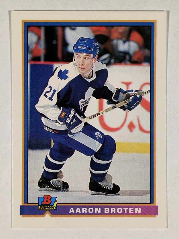 1991-92 Bowman #162 Aaron Broten
