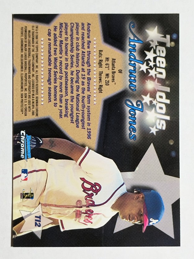 2000 Bowman Chrome Teen Idols #TI2 Andruw Jones