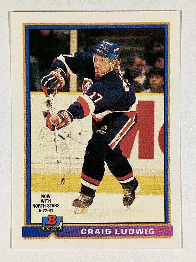 1991-92 Bowman #221 Craig Ludwig