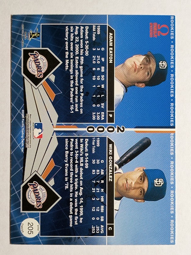 2000 Pacific Omega #205 Adam Eaton/Wiki Gonzalez