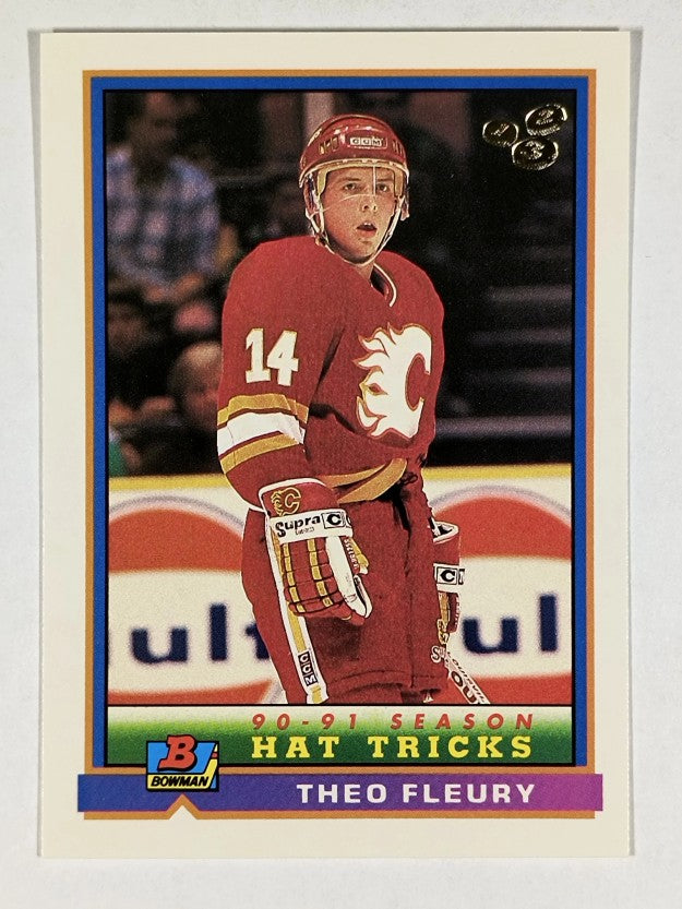 1991-92 Bowman #249 Theo Fleury HT