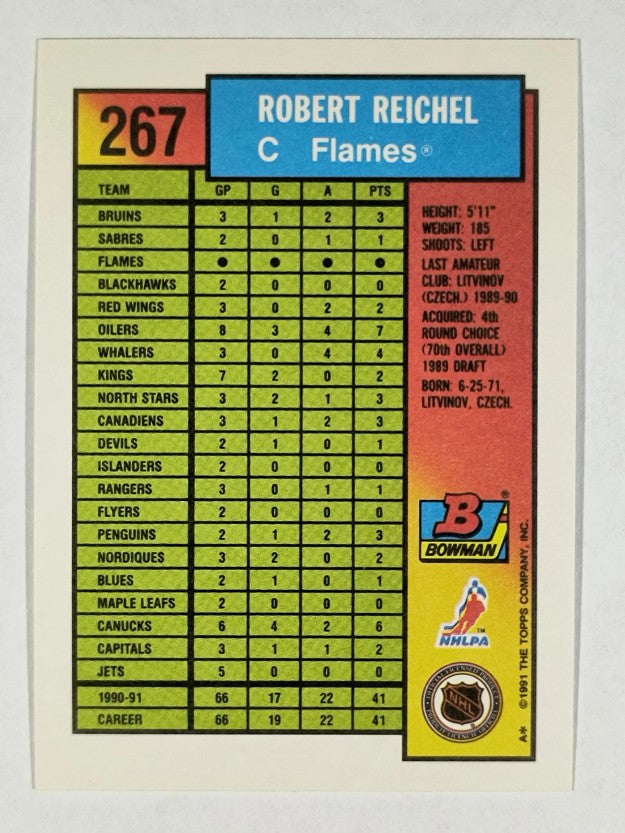 1991-92 Bowman #267 Robert Reichel