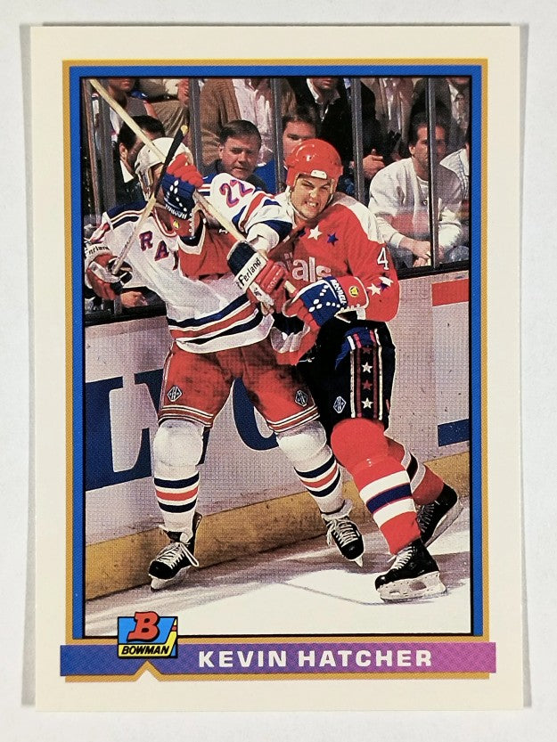 1991-92 Bowman #296 Kevin Hatcher