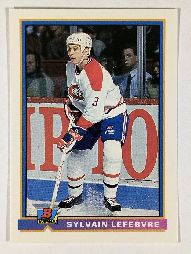 1991-92 Bowman #332 Sylvain Lefebvre