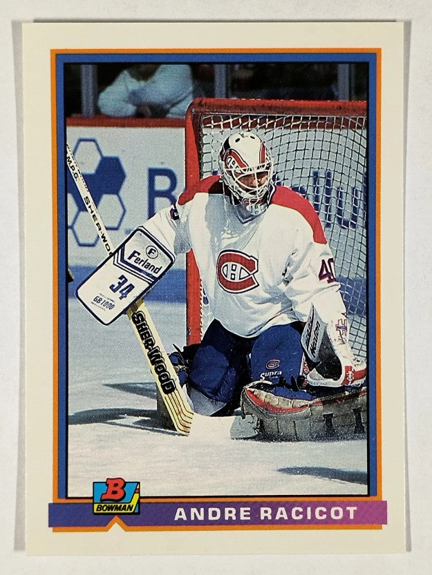 1991-92 Bowman #337 Andre Racicot RC