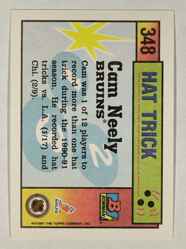 1991-92 Bowman #348 Cam Neely HT