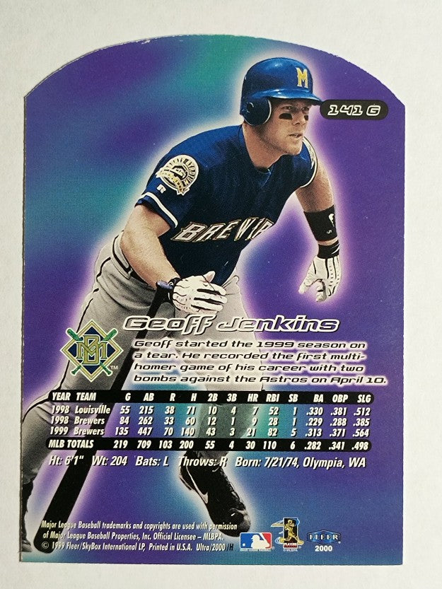 2000 Ultra Gold Medallion #141 Geoff Jenkins