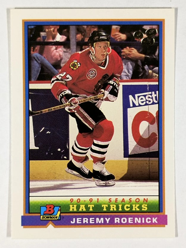 1991-92 Bowman #386 Jeremy Roenick HT