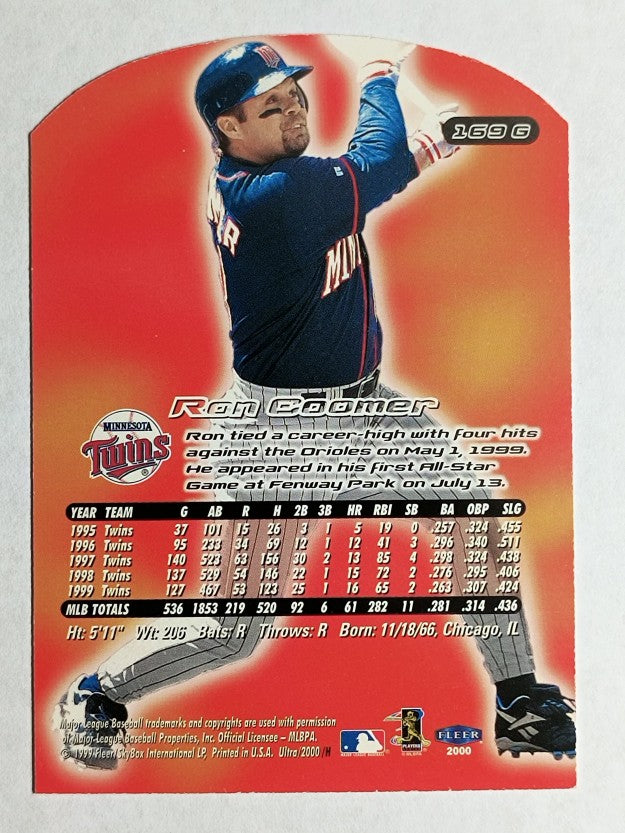2000 Ultra Gold Medallion #169 Ron Coomer