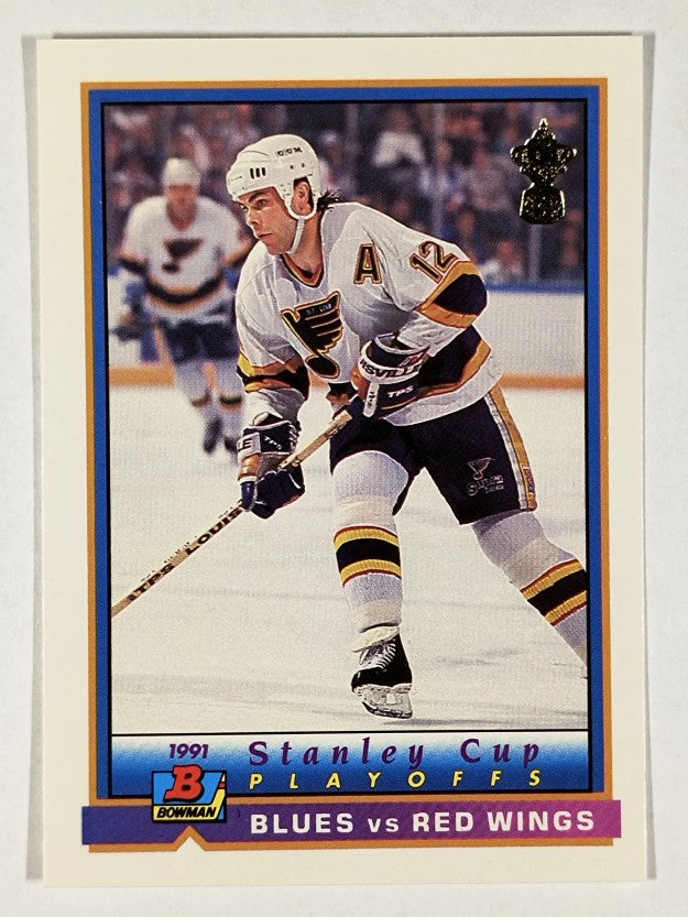 1991-92 Bowman #406 Blues/Red Wings