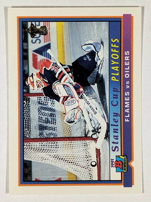 1991-92 Bowman #407 Flames/Oilers