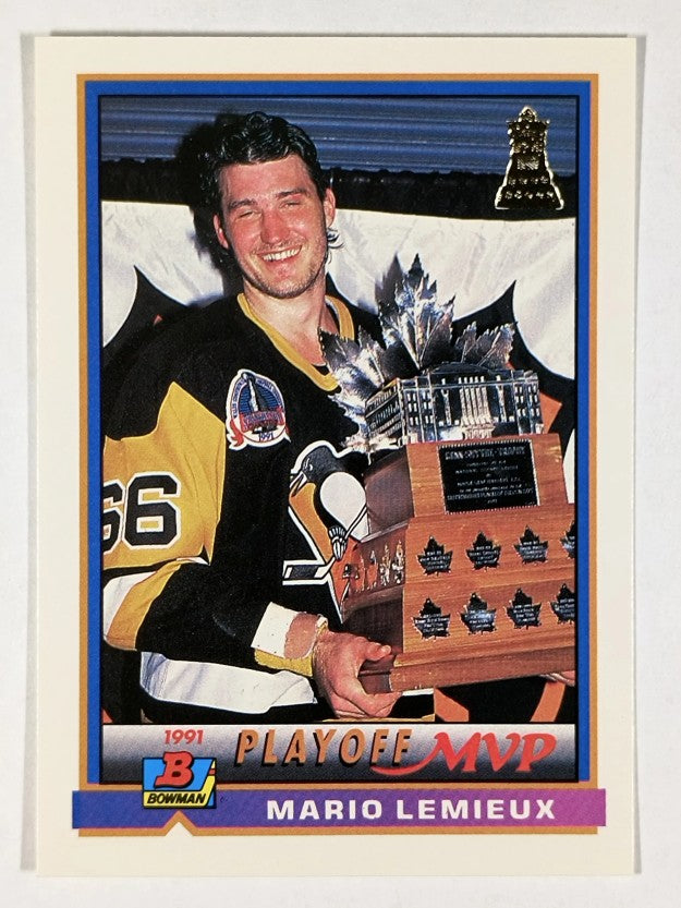 1991-92 Bowman #425 Mario Lemieux Smythe