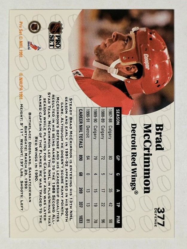 1991-92 Pro Set #377 Brad McCrimmon