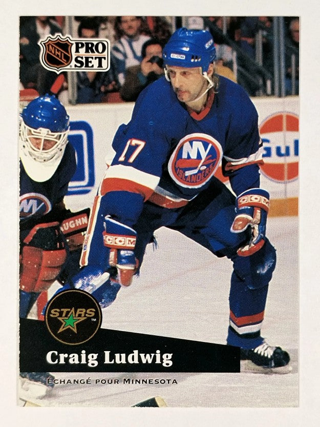 1991-92 Pro Set French #155 Craig Ludwig