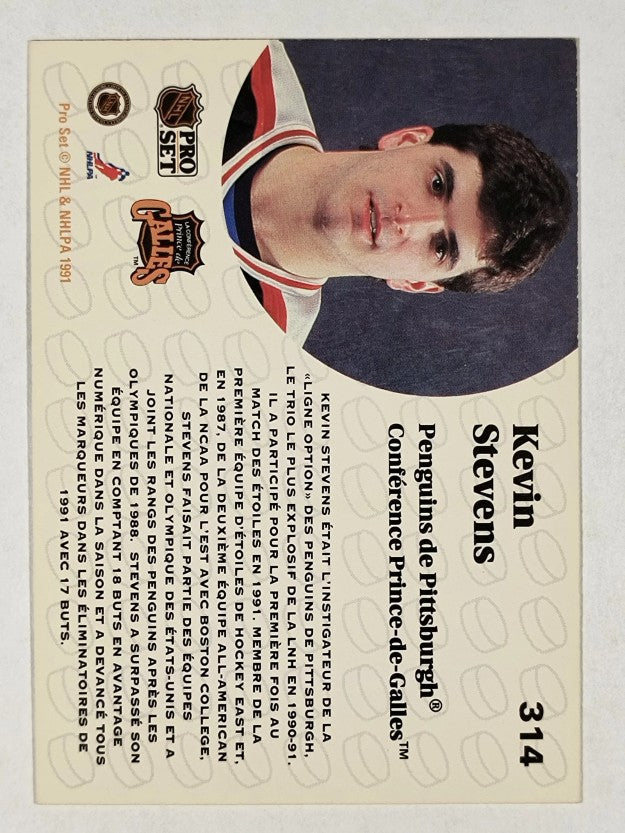 1991-92 Pro Set French #314 Kevin Stevens AS