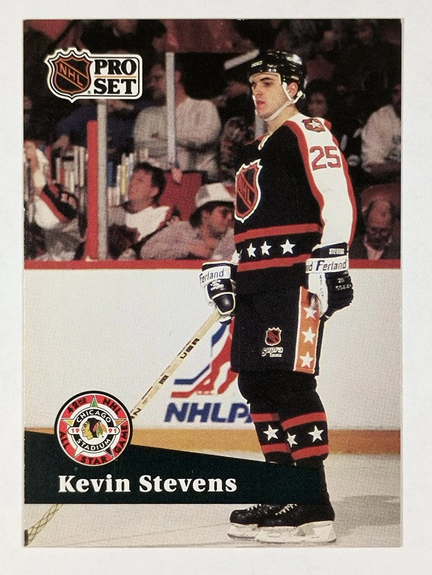 1991-92 Pro Set French #314 Kevin Stevens AS