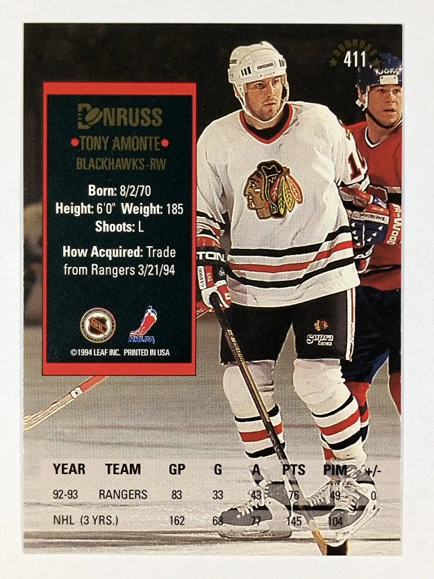 1993-94 Donruss #411 Tony Amonte