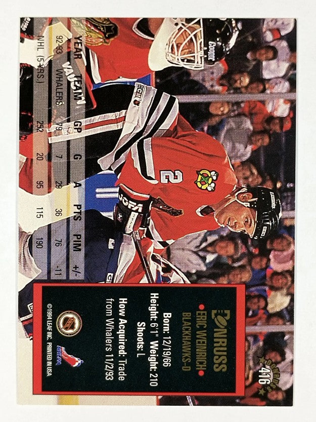 1993-94 Donruss #416 Eric Weinrich
