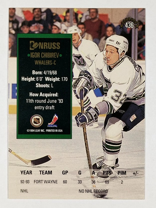 1993-94 Donruss #436 Igor Chibirev RC