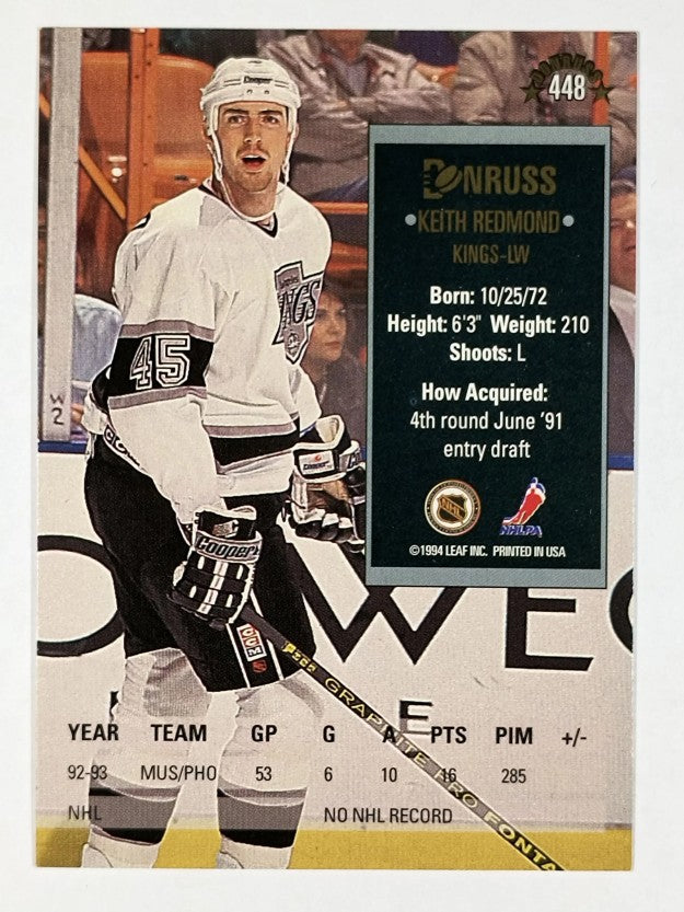 1993-94 Donruss #448 Keith Redmond RC