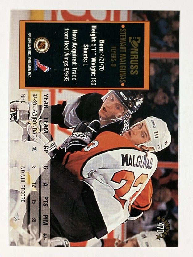1993-94 Donruss #470 Stewart Malgunas RC