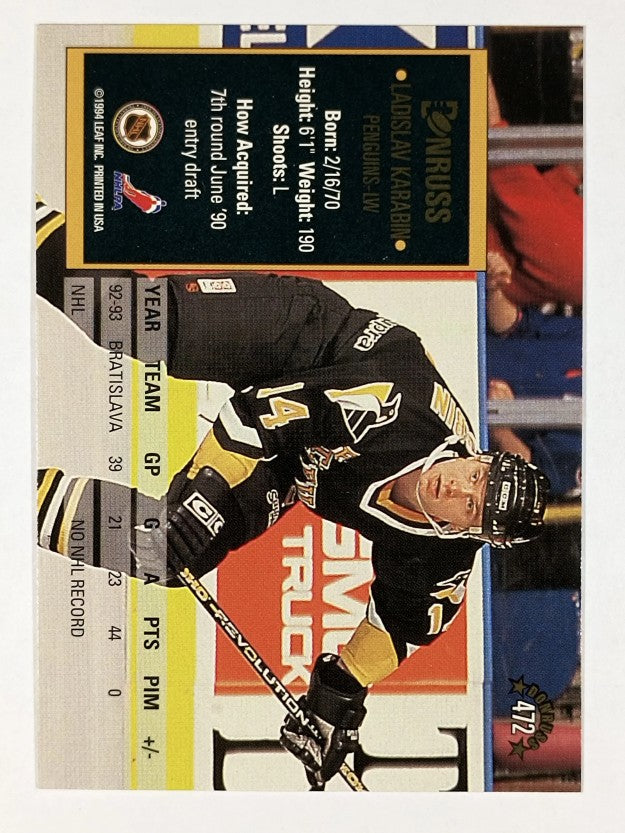 1993-94 Donruss #472 Ladislav Karabin RC