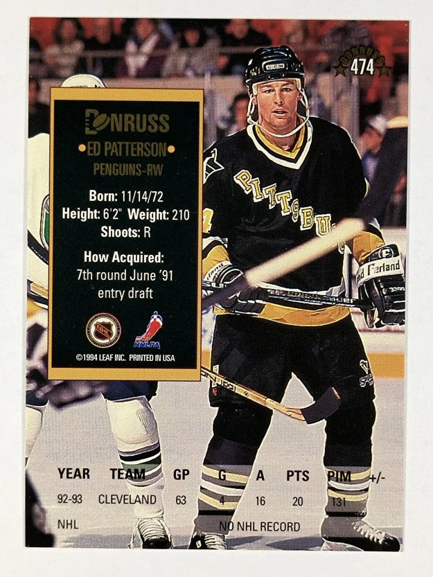 1993-94 Donruss #474 Ed Patterson RC