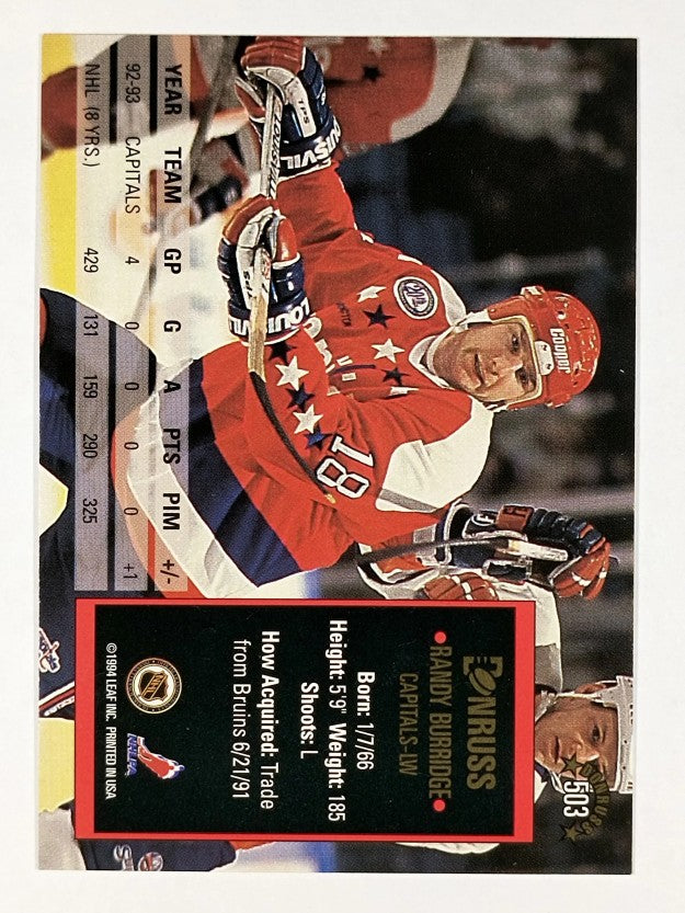 1993-94 Donruss #503 Randy Burridge