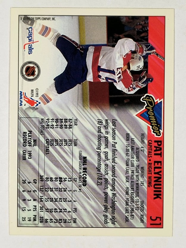 1993-94 Topps Premier Gold #51 Pat Elynuik