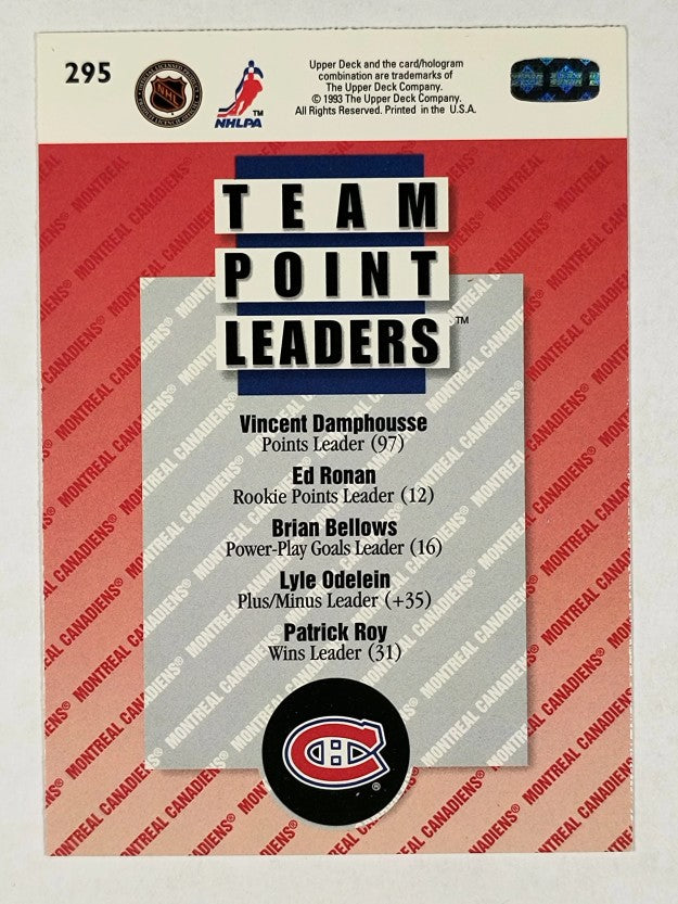 1993-94 Upper Deck #295 Vincent Damphousse TL