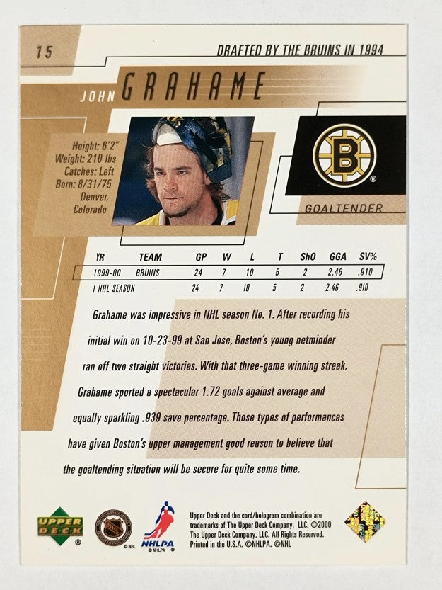 2000-01 Upper Deck #15 John Grahame