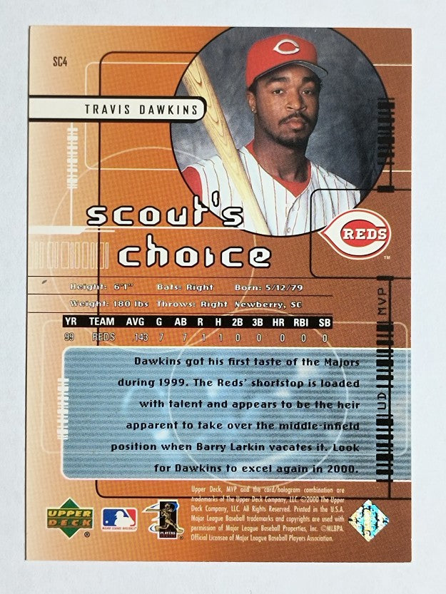 2000 Upper Deck MVP Scout's Choice #SC4 Travis Dawkins