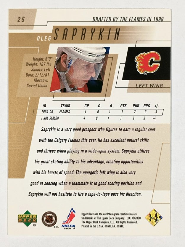 2000-01 Upper Deck #25 Oleg Saprykin