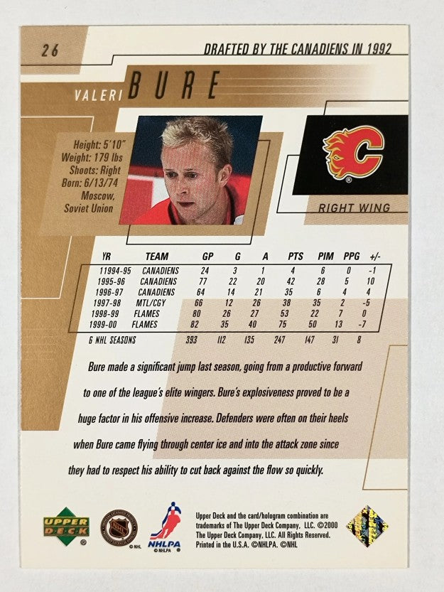 2000-01 Upper Deck #26 Valeri Bure