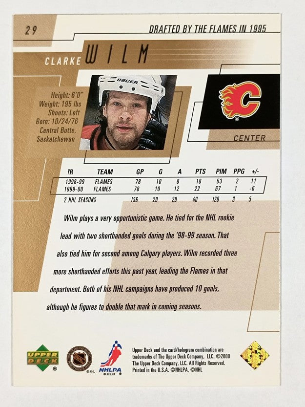 2000-01 Upper Deck #29 Clarke Wilm