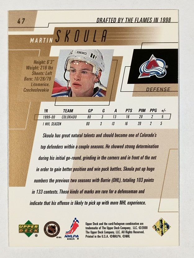 2000-01 Upper Deck #47 Martin Skoula