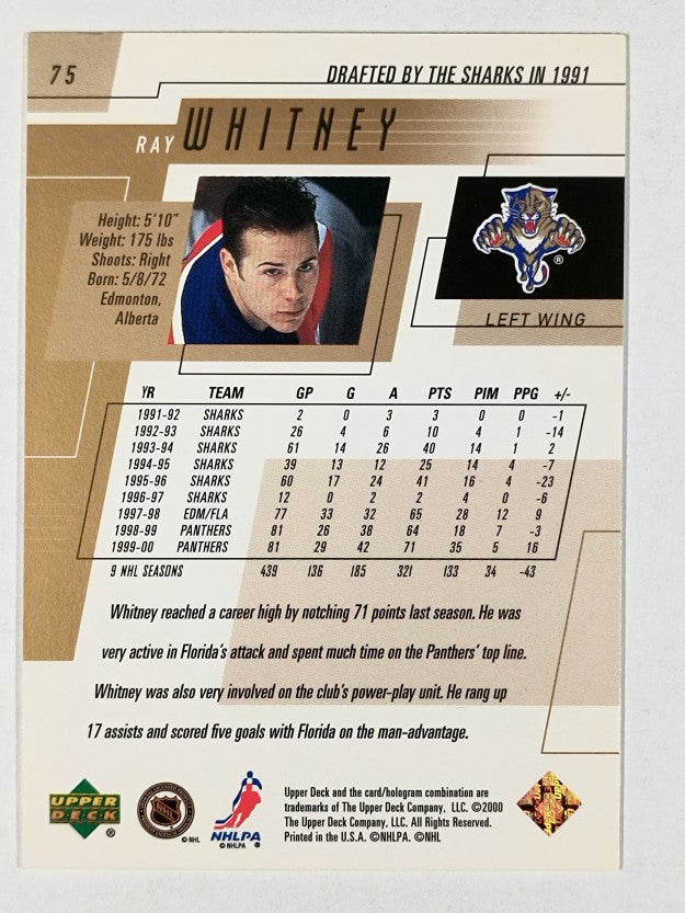 2000-01 Upper Deck #75 Ray Whitney