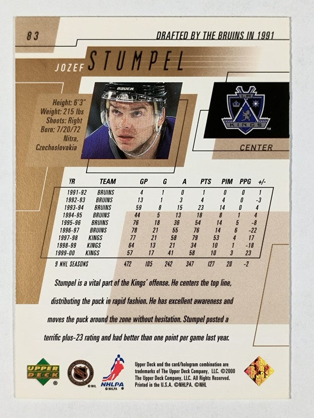 2000-01 Upper Deck #83 Jozef Stumpel