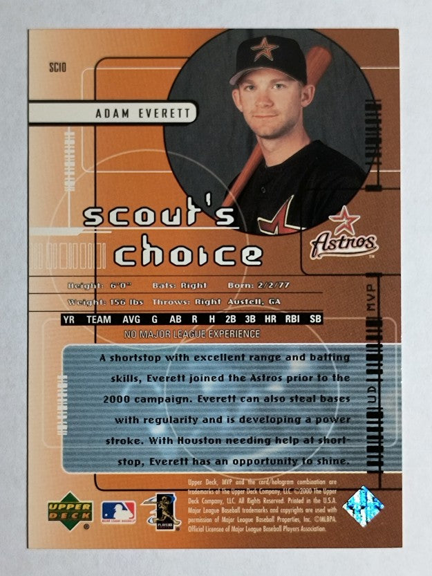 2000 Upper Deck MVP Scout's Choice #SC10 Adam Everett