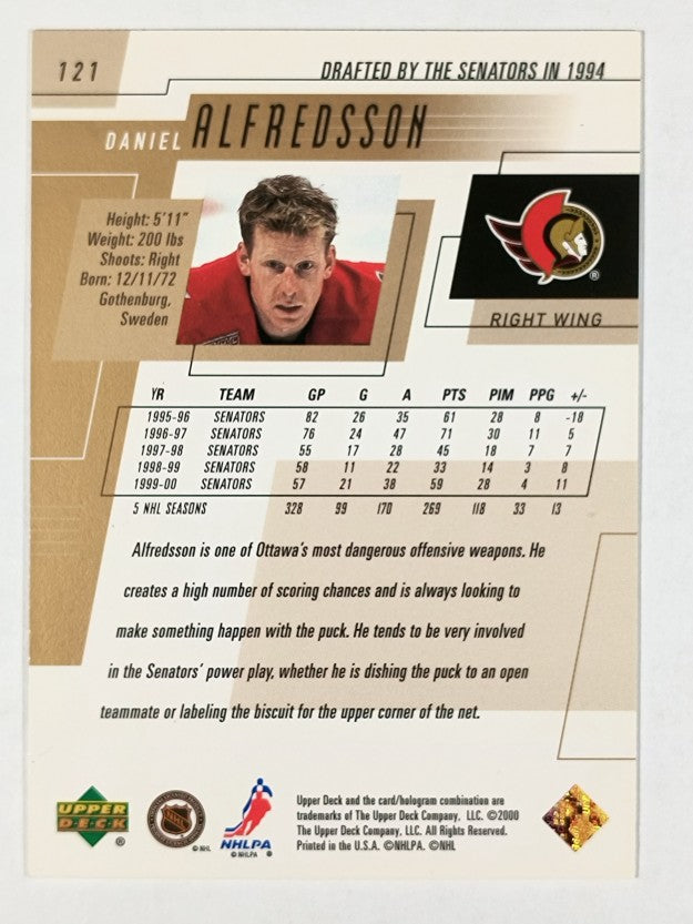 2000-01 Upper Deck #121 Daniel Alfredsson