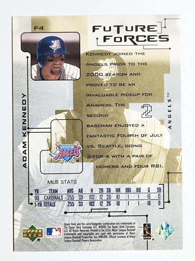 2000 Upper Deck Pros and Prospects Future Forces #F4 Adam Kennedy
