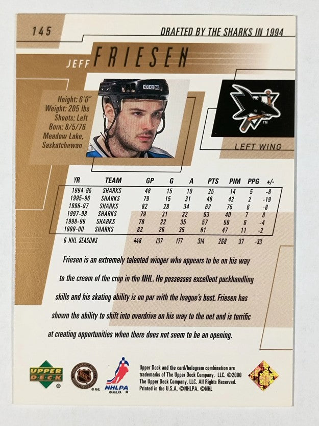 2000-01 Upper Deck #145 Jeff Friesen