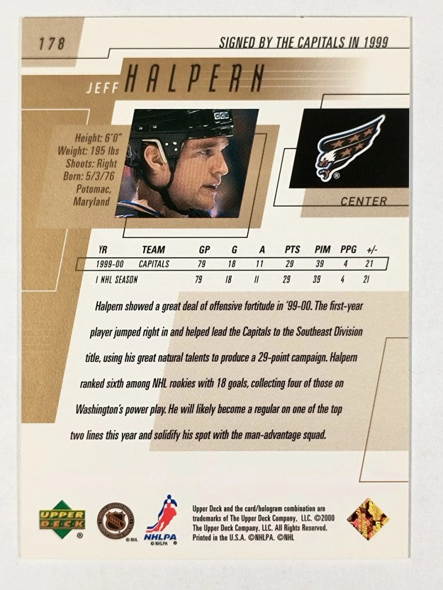 2000-01 Upper Deck #178 Jeff Halpern
