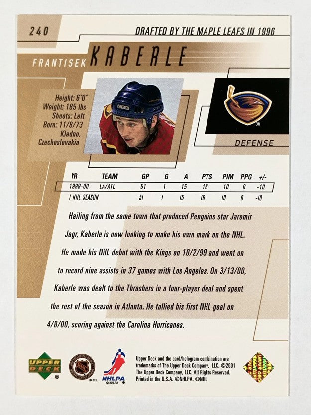 2000-01 Upper Deck #240 Frantisek Kaberle